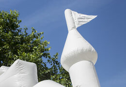 Standaard overdekt wit luchtkussen kopen in thema trouwen kasteel voor kinderen. Koop luchtkussens online bij JB Inflatables Nederland