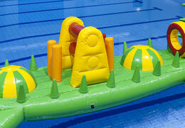 Opblaasbare zwembad run krokodil 12 meter met uitdagende obstakel objecten kopen voor zowel jong als oud. Bestel opblaasbare stormbanen nu online bij JB Inflatables Nederland