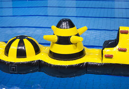 Opblaasbare adventure run zwembad met leuke objecten voor zowel jong als oud. Bestel opblaasbare zwembadspelen nu online bij JB Inflatables Nederland