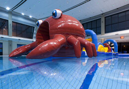 Unieke opblaasbare Obstakel Run in thema krab met uitdagende obstakel objecten bestellen voor zowel jong als oud. Koop opblaasbare waterattracties nu online bij JB Inflatables Nederland 