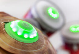 Interactief opblaasbaar drumstelInflatable drumstel met interactief spelsysteem