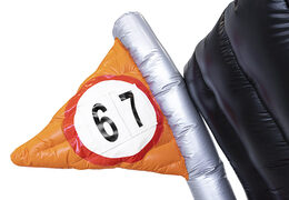 Abraham zitmaaier vlag met leeftijd