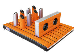 Giga stormbaan in thema Bars Dodger Platform voor kids bestellen. Koop opblaasbare stormbanen nu online bij JB Inflatables Nederland