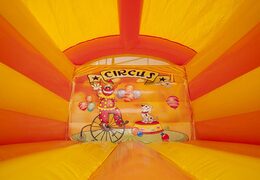 Klein overdekt springkasteel te koop in circus thema voor kinderen. Koop springkastelen online bij JB Inflatables Nederland