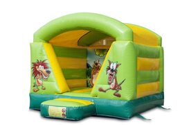 Mini overdekt jungle thema springkussen voor kids kopen. Bestel nu springkussens online bij JB Inflatables Nederland