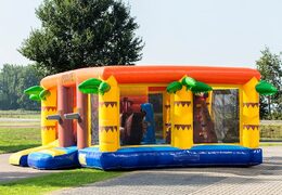Indoor multiplay piraat springkasteel in een beperkte hoogte van 2,74 meter en met een glijbaan kopen voor kinderen. Bestel springkastelen online bij JB Inflatables Nederland