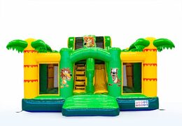 Slidebox Jungle springkussen met glijbaan bestellen voor kids. Koop springkussens online bij JB Inflatables Nederland