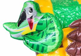Springkussen in Jungleworld thema met een glijbaan en 3D objecten bestellen voor kids. Koop springkastelen online bij JB Inflatables Nederland