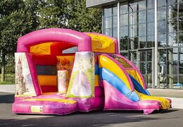 Klein overdekt multifun springkasteel kopen in thema prinses voor kinderen