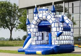 Midi multifun springkasteel met glijbaan kopen in kasteel thema voor kinderen. Koop springkastelen online bij JB Inflatables Nederland