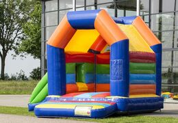 Midi multifun springkasteel met glijbaan kopen in standaard thema voor kinderen. Koop springkastelen online bij JB Inflatables Nederland