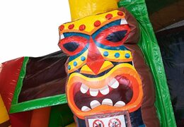 Overdekt opblaasbaar multiplay springkussen bestellen in thema Hawaï voor kids bij JB Inflatables Nederland. Koop springkussens online bij JB Inflatables Nederland