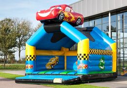 Super springkussen overdekt kopen in auto thema voor kinderen. Koop springkussen online bij JB Inflatables Nederland