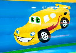 Groot auto super springkasteel overdekt kopen met vrolijke animaties voor kinderen. Koop springkastelen online bij JB Inflatables Nederland
