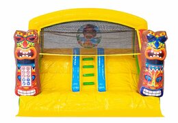 Overdekt opblaasbaar multiplay springkasteel bestellen in thema Hawaï voor kids bij JB Inflatables Nederland. Koop springkastelen online bij JB Inflatables Nederland