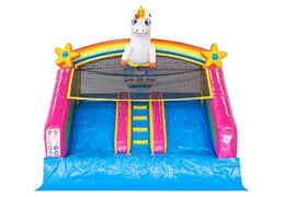 Overdekt opblaasbaar multiplay springkasteel kopen in thema unicorn voor kideren bij JB Inflatables Nederland. Bestel springkastelen online bij JB Inflatables Nederland
