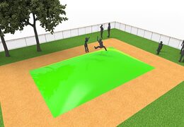 Standaard inflatable springberg in kleur groen kopen voor kinderen. Bestel opblaasbare springbergen nu online bij JB Inflatables Nederland