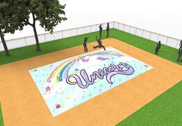 Inflatable springberg in unicorn thema kopen voor kinderen. Bestel opblaasbare airmountain nu online bij JB Inflatables Nederland