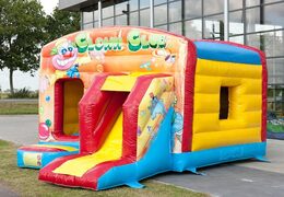 Maxi multifun clown springkussen met een glijbaan bestellen voor kinderen. Koop nu online springkussens bij JB Inflatables Nederland