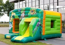 Maxi multifun jungle springkussen met een glijbaan kopen voor kinderen. Bestel nu online springkussens bij JB Inflatables Nederland