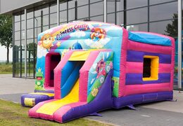 Koop maxi multiplay springkasteel in thema prinses met een glijbaan voor kids bij JB Inflatables Nederland.  Bestel nu online springkastelen bij JB Inflatables Nederland