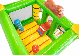 Kleine opblaasbare springkussen met glijbaan in leeuw thema te bestellen voor kinderen. Koop online opblaasbare springkussens bij JB Inflatables Nederland