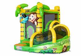 Mini met slide jungle springkasteel bestellen voor kinderen. Koop opblaasbare springkastelen online bij JB Inflatables Nederland