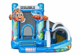 Mini opblaasbare multiplay springkasteel in nemo thema te bestellen voor kinderen. Bestel opblaasbare springkastelen online at JB Inflatables Nederland