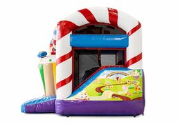 Bestel mini opblaasbare candyworld springkasteel met glijbaan voor kinderen. Koop opblaasbare springkastelen online at JB Inflatables Nederland 