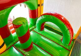 Springkasteel in krokodil thema met een glijbaan bestellen voor kinderen. Koop opblaasbare springkastelen online bij JB Inflatables Nederland