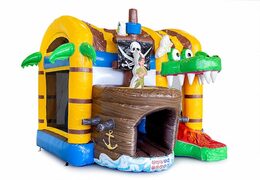 Mini opblaasbare multiplay springkasteel in piraat thema te bestellen voor kinderen. Bestel opblaasbare springkastelen online at JB Inflatables Nederland