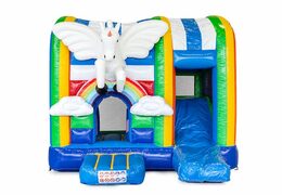 Multiplay unicorn springkasteel bestellen voor kinderen. Koop opblaasbare springkastelen online bij JB Inflatables Nederland