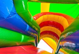 Medium opblaasbare multiplay springkasteel in leeuw thema te kopen voor kinderen. Bestel opblaasbare springkastelen online at JB Inflatables Nederland