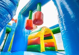 Bestel middelmatig opblaasbare multiplay springkussen in seaworld thema met glijbaan voor kinderen. Koop opblaasbare springkussens online bij JB Inflatables Nederland