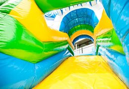 Overdekt opblaasbaar multiplay springkasteel met glijbaan kopen in zee thema voor kids. Bestel opblaasbare springkastelen online bij JB Inflatables Nederland