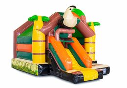 Koop opblaasbare slide combo springkussen met glijbaan in amazone thema voor kinderen. Bestel springkussens bij JB Inflatables Nederland