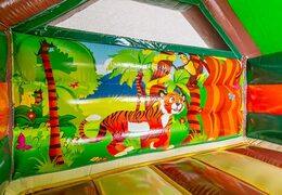Koop opblaasbare slide combo amazone springkasteel voor kinderen. Bestel opblaasbare springkastelen met glijbaan bij JB Inflatables Nederland