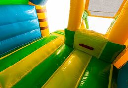 Koop slide combo jungle thema springkussen voor kinderen. Bestel nu opblaasbare springkussens bij JB Inflatables Nederland