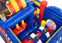 Multiplay formule 1 springkussen met een glijbaan, leuke objecten op het springvlak en opvallende 3D objecten bestellen voor kids. Koop opblaasbare springkussens online bij JB Inflatables Nederland