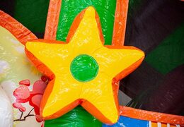 Medium opblaasbare multiplay springkasteel in unicorn thema te bestellen voor kinderen. Bestel opblaasbare springkastelen online at JB Inflatables Nederland