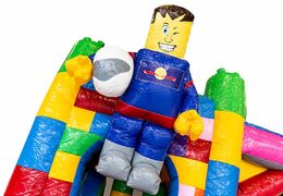 Koop medium opblaasbare lego luchtkussen met glijbaan voor kinderen. Bestel opblaasbare luchtkussens online at JB Inflatables Nederland 
