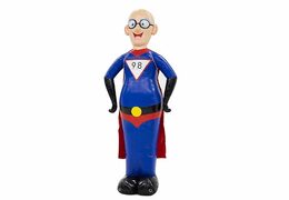opblaasbare abraham pop met superman kleding te koop