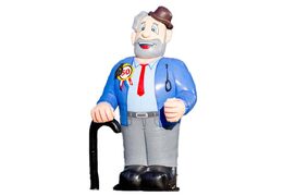 Opblaasbare abraham origineel met stok en hoed kopen