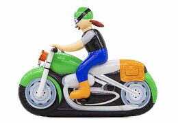 opblaasbare abraham pop op groene motor die extra groot is kopen