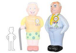 Opblaasbare abraham getint kopen als blikvanger voor verjaardagen