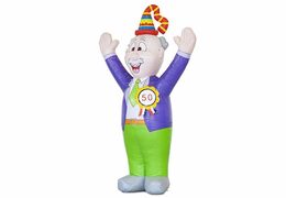 Opblaasbare blikvanger Abraham pop te koop voor jubileum 50 jaar verjaardag bij JB Inflatables