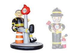 Opblaasbare Sarah brandweer pop kopen voor verjaardagen 