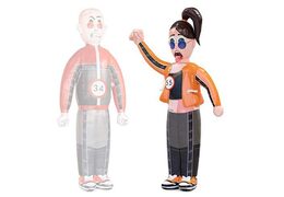 Opblaasbare Sarah pop gabber kopen als blikvanger voor verjaardagen