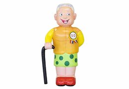 Opblaasbare Sarah pop getint blikvanger kopen voor 50 verjaardag jubilaris feest bij JB Inflatables