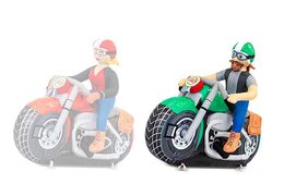 Opblaasbare abraham op groene motor kopen voor verjaardagen als blikvanger